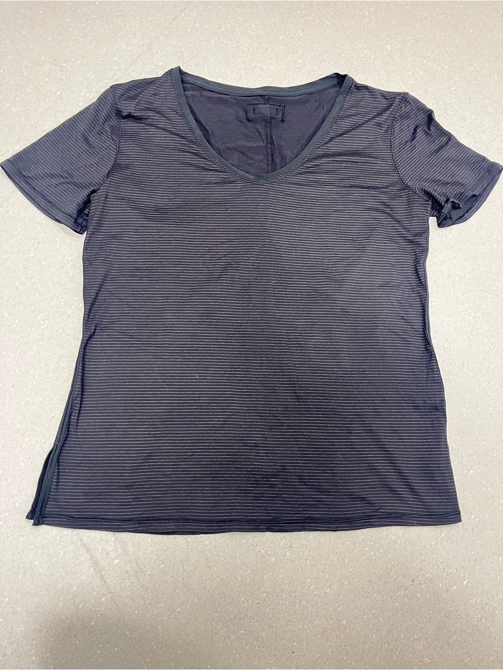 lululemon athletica Black Scoop Neck Short-Sleeve Tee